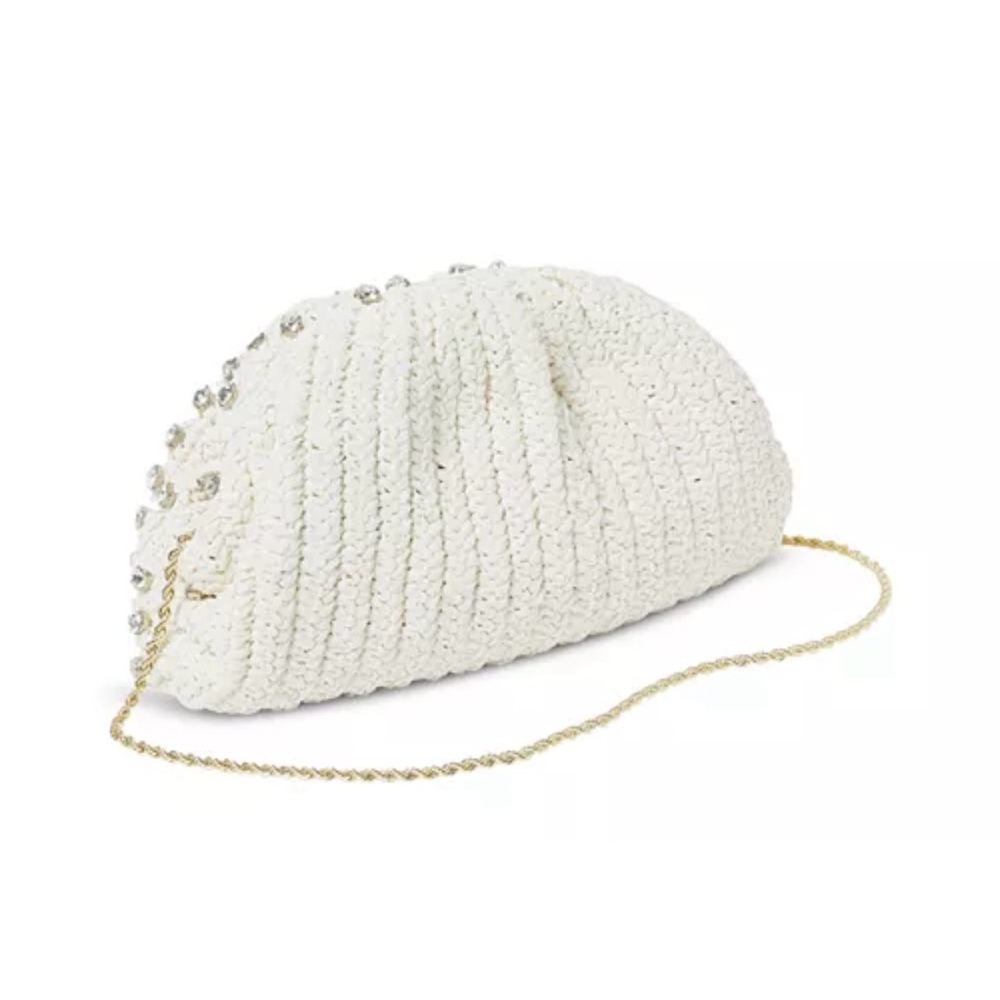 Loeffler Randall- Bailey Natural/Crystal Dome Clutch - Picture 3 of 4
